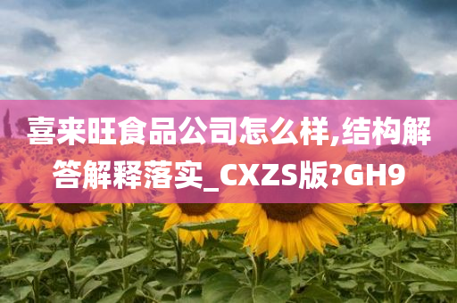 喜来旺食品公司怎么样,结构解答解释落实_CXZS版?GH9