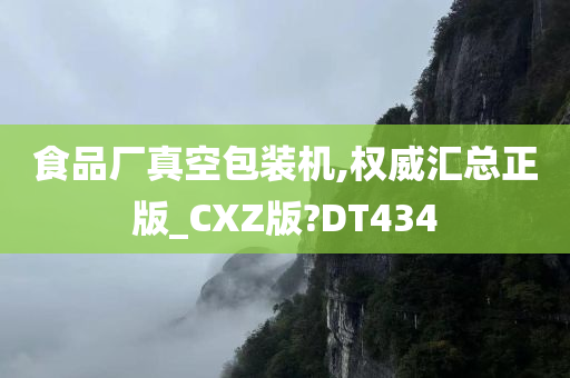 食品厂真空包装机,权威汇总正版_CXZ版?DT434