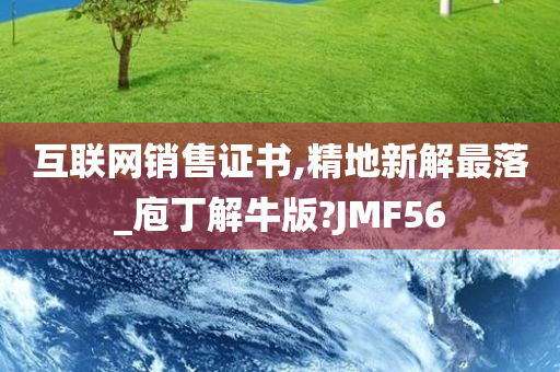 互联网销售证书,精地新解最落_庖丁解牛版?JMF56