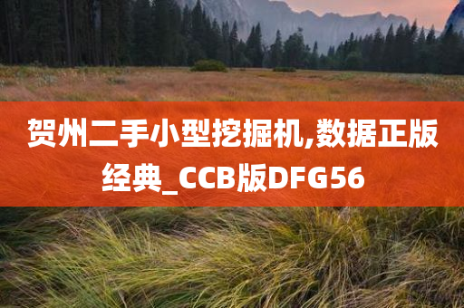 贺州二手小型挖掘机,数据正版经典_CCB版DFG56