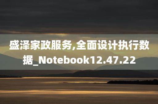 盛泽家政服务,全面设计执行数据_Notebook12.47.22