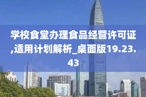 学校食堂办理食品经营许可证,适用计划解析_桌面版19.23.43