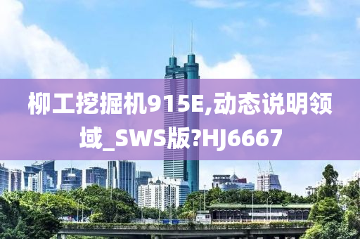 柳工挖掘机915E,动态说明领域_SWS版?HJ6667