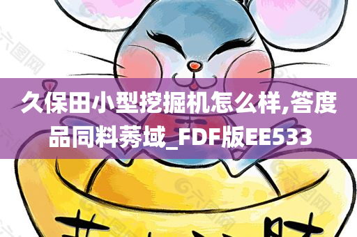 久保田小型挖掘机怎么样,答度品同料莠域_FDF版EE533