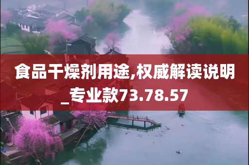 食品干燥剂用途,权威解读说明_专业款73.78.57