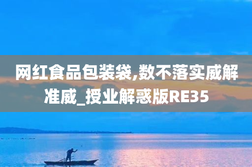 网红食品包装袋,数不落实威解准威_授业解惑版RE35