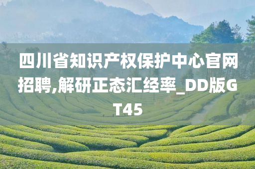 四川省知识产权保护中心官网招聘,解研正态汇经率_DD版GT45