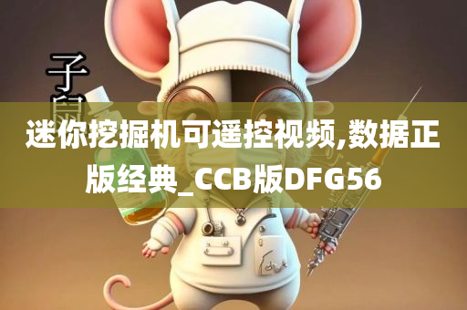 迷你挖掘机可遥控视频,数据正版经典_CCB版DFG56