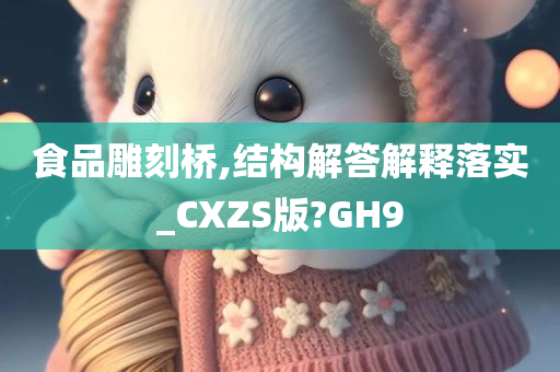 食品雕刻桥,结构解答解释落实_CXZS版?GH9