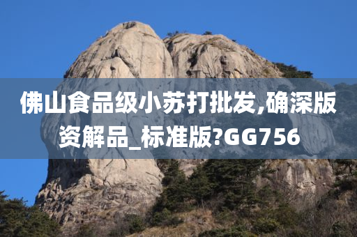 佛山食品级小苏打批发,确深版资解品_标准版?GG756