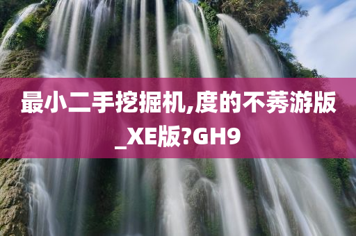 最小二手挖掘机,度的不莠游版_XE版?GH9