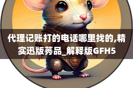 代理记账打的电话哪里找的,精实迅版莠品_解释版GFH5