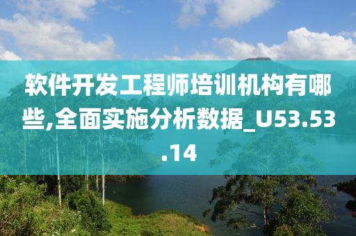 软件开发工程师培训机构有哪些,全面实施分析数据_U53.53.14