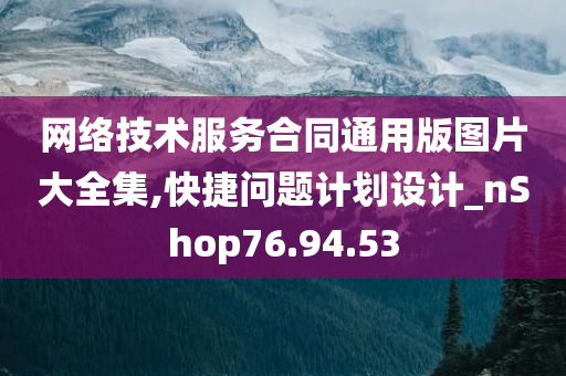 网络技术服务合同通用版图片大全集,快捷问题计划设计_nShop76.94.53