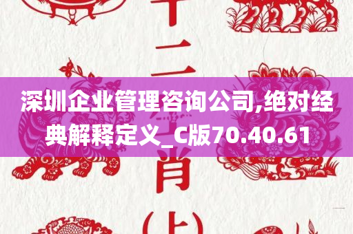 深圳企业管理咨询公司,绝对经典解释定义_C版70.40.61