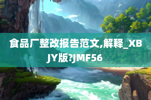 食品厂整改报告范文,解释_XBJY版?JMF56