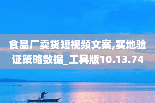 食品厂卖货短视频文案,实地验证策略数据_工具版10.13.74