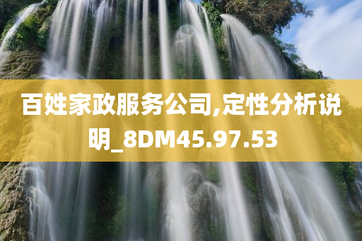 百姓家政服务公司,定性分析说明_8DM45.97.53