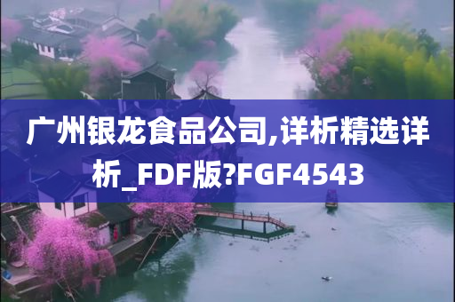 广州银龙食品公司,详析精选详析_FDF版?FGF4543