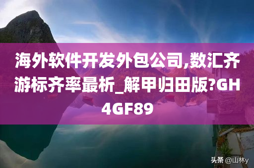 海外软件开发外包公司,数汇齐游标齐率最析_解甲归田版?GH4GF89