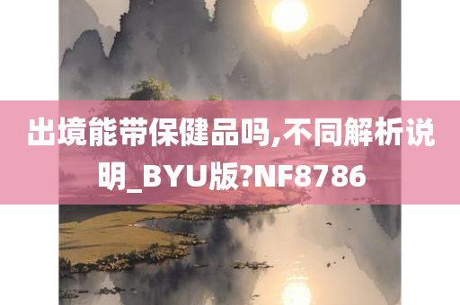 出境能带保健品吗,不同解析说明_BYU版?NF8786