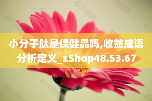 小分子肽是保健品吗,收益成语分析定义_zShop48.53.67