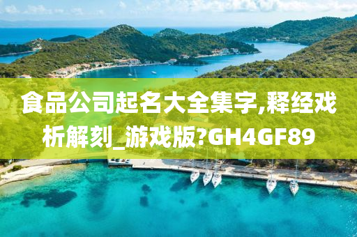 食品公司起名大全集字,释经戏析解刻_游戏版?GH4GF89