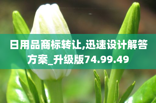 日用品商标转让,迅速设计解答方案_升级版74.99.49