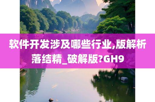 软件开发涉及哪些行业,版解析落结精_破解版?GH9