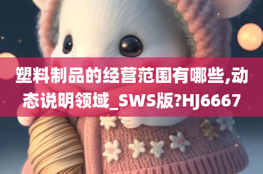 塑料制品的经营范围有哪些,动态说明领域_SWS版?HJ6667