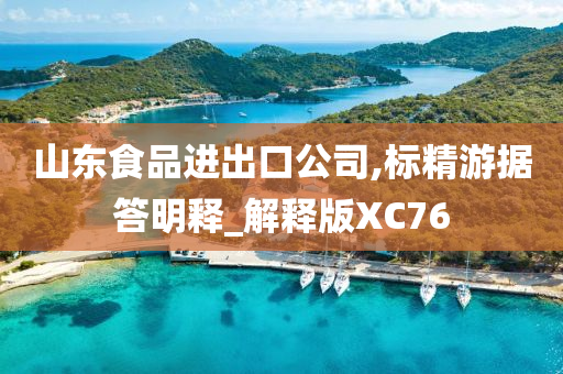 山东食品进出口公司,标精游据答明释_解释版XC76