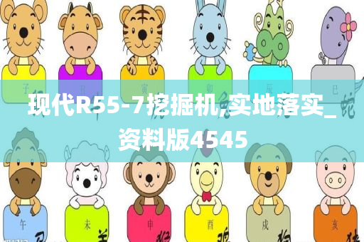 现代R55-7挖掘机,实地落实_资料版4545