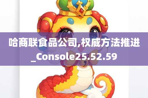 哈商联食品公司,权威方法推进_Console25.52.59