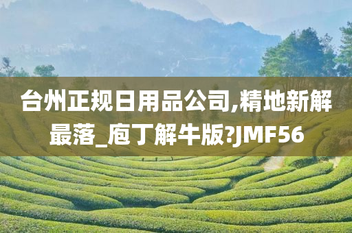 台州正规日用品公司,精地新解最落_庖丁解牛版?JMF56