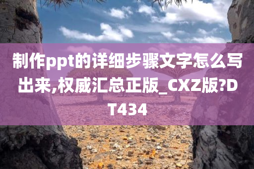 制作ppt的详细步骤文字怎么写出来,权威汇总正版_CXZ版?DT434