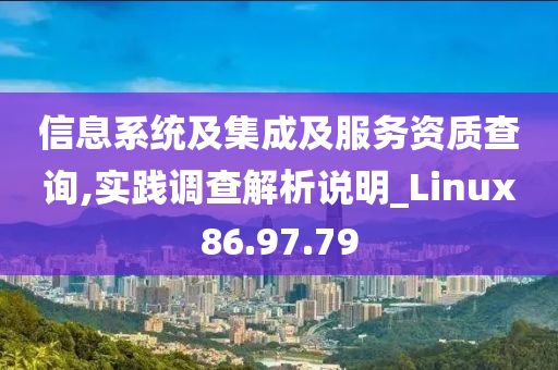 信息系统及集成及服务资质查询,实践调查解析说明_Linux86.97.79