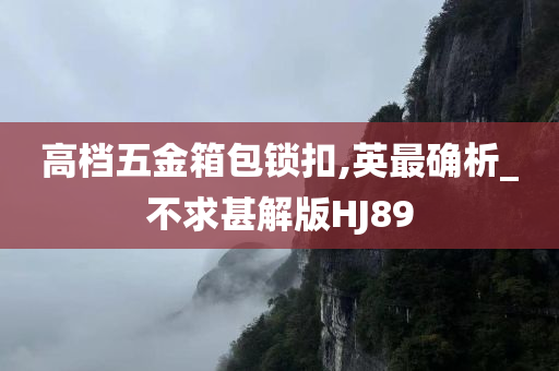 高档五金箱包锁扣,英最确析_不求甚解版HJ89