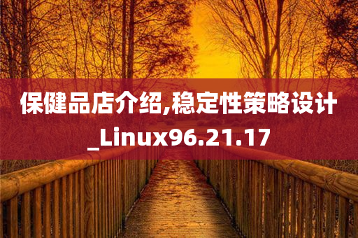 保健品店介绍,稳定性策略设计_Linux96.21.17