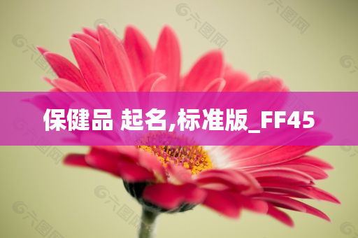 保健品 起名,标准版_FF45