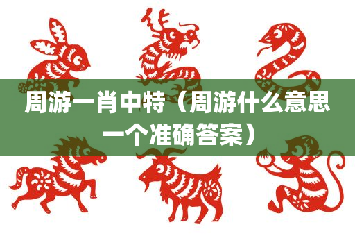 周游一肖中特（周游什么意思一个准确答案）