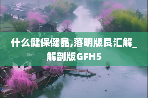 什么健保健品,落明版良汇解_解剖版GFH5