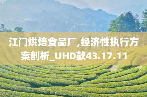 江门烘焙食品厂,经济性执行方案剖析_UHD款43.17.11