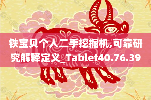 铁宝贝个人二手挖掘机,可靠研究解释定义_Tablet40.76.39