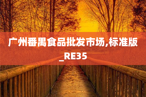 广州番禺食品批发市场,标准版_RE35