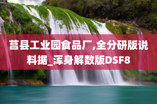 莒县工业园食品厂,全分研版说料据_浑身解数版DSF8