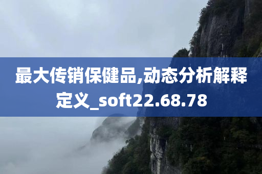 最大传销保健品,动态分析解释定义_soft22.68.78