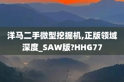 洋马二手微型挖掘机,正版领域深度_SAW版?HHG77