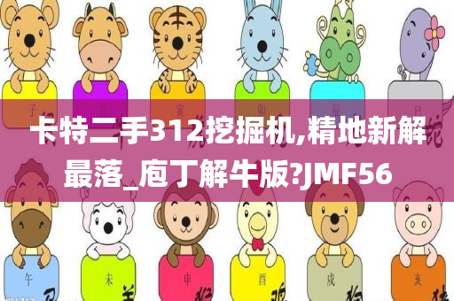 卡特二手312挖掘机,精地新解最落_庖丁解牛版?JMF56