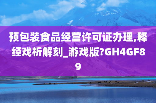 预包装食品经营许可证办理,释经戏析解刻_游戏版?GH4GF89