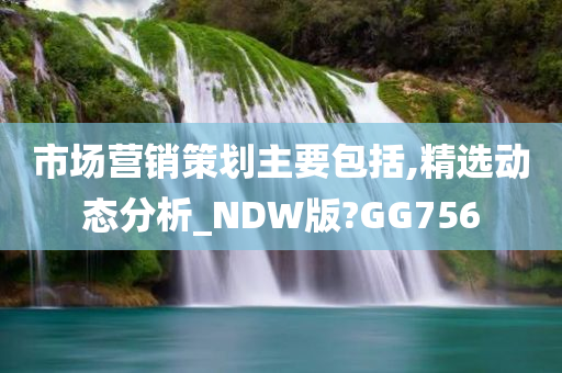 市场营销策划主要包括,精选动态分析_NDW版?GG756